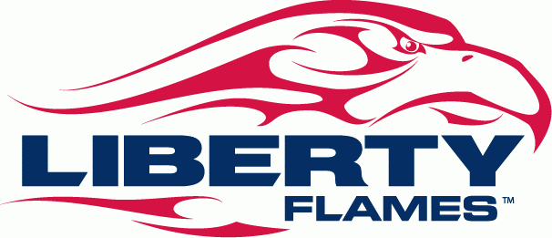 Liberty Flames 2004-2012 Primary Logo iron on paper